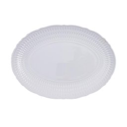SOFIA WHITE - Platou portelan oval