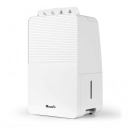 Dezumidificator pentru baie Woods MDK11, 2 viteze, Pana la 40 m², 108 m³, 2 l, 20 l/24 h, Hidrostat, 44 dB, IPX1, Alb