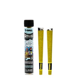 G-Rollz Blunt pre-rulat canepa Cheech & Chong Blueberry Kookies infuzati cu terpene x2