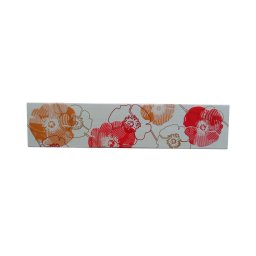 Bordura/ Brau Decorativ 10X45Cm, Kenzo Blanco-Rojo-Nar
