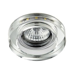 LED plafonieră ELEGANT DOUBLE LIGHT GU10/50W+LED/3W rotundă