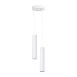 Sollux SL.1868 - Pendul suspendat pe cablu LAGOS, 2xGU10/10W/230V, alb