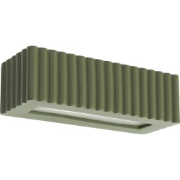 Sollux SL.1888 - Aplica de perete RIGATA 1xE27/15W/230V, ceramică, verde
