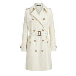 RALPH LAUREN Palton Cotton Blend-Db Blt Rain 38" 297967122005 101 natural
