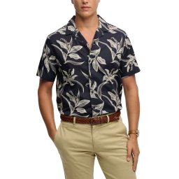 SUPERDRY Cămaşă D1 Ovin Hawaiian Print M4011128A j9q canna leaves navy