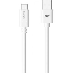 Cablu de date Silicon Power LK10AC, USB - USB-C, 1m, Alb
