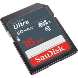 Card de memorie SanDisk Ultra SDSDUNS-016G-GN3IN, SDHC, 16 GB, UHS-I, Clasa 10