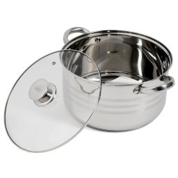 Oala cu capac Heinner HR-HJ-07, 26 x 14.5 cm, 7 L, Inox