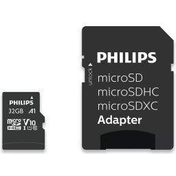 Card de memorie microSDHC Philips, 32 GB + adaptor SD, clasa 10, UHS-I, U1