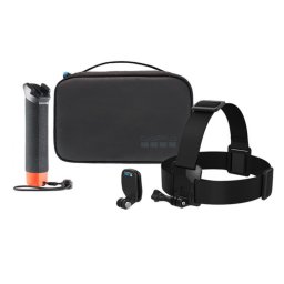 Kit Accesorii GoPro Adventure, Include: 1x Handler, 1x Prindere cap, 1x Prindere clema, 1x Geanta