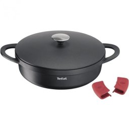 Oala rotunda cu capac Tefal Trattoria E2187234, D28cm, 4.3L