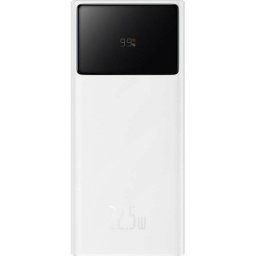 Baterie portabila Baseus Star-Lord Digital Display, 2 x USB, 1 x USB-C, 30000mAh, 22.5 W, Alb