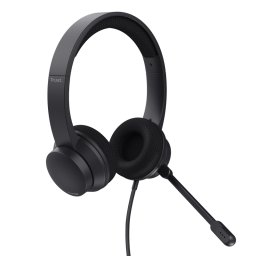 Casti PC Trust Ayda, microfon, noise-cancelling, selector volum, USB-A, USB-C, cablu 1,8 m, Negru