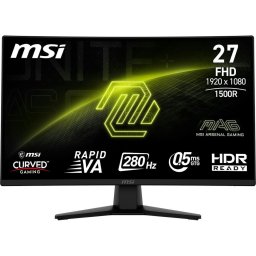Monitor Gaming Rapid VA LED MSI MAG 27" 274CXF, Full HD, 1920 x 1080, HDMI, DisplayPort, Ecran curbat, 280 Hz, 0.5 ms, Negru