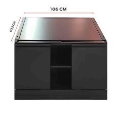 Modul bucatarie de exterior dulap pentru gratar Grandhall Premium Plus K01000346A, Negru