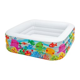 Piscina cu pesti in acvariu, Intex 57471, 159x159x50cm, Multicolor