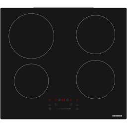 Plita incorporabila Heinner HBHI-M4ZBSTC, Inductie, 4 zone de gatit, Boost, Control touch, Timer, Protectie copii, Indicator caldura reziduala, 60 cm, Negru