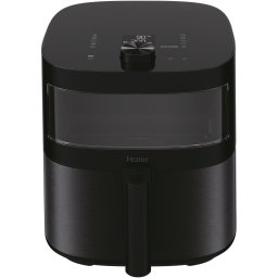 Friteuza cu aer cald Haier HAF5TWA 011, capacitate 7l (4 portii), 2000W, 9 functii, temperatura 40-200C, display led, Negru