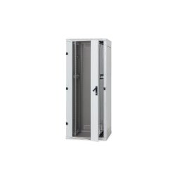 Cabinet metalic TRITON RMA-27-L61-CAX-N1, 27U, 600 x 1000 mm, usa metal perforat, panouri laterale detasabile, Gri