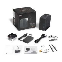 Desktop PC ASRock DeskMini X600 Mini PC, AMD Fara procesor, fara memorie, fara stocare, Fara placa video, Alimentator extern 120 W, Fara sistem de operare