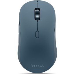 Mouse silentios Bluetooth Lenovo Yoga, ambidextru, 4000 DPI, 6 butoane, Albastru Teal