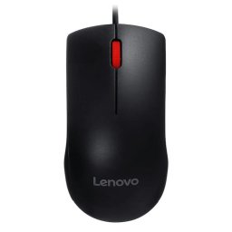 Mouse cu fir Lenovo 120, 1600 DPI, conectivitate USB-A, senzor optic, Negru