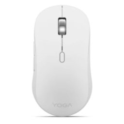 Mouse silentios Bluetooth Lenovo Yoga, ambidextru, 4000 DPI, 6 butoane programabile, Alb