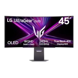 Monitor LED Curbat LG UltraGear, 44.5 inch, 3440 x 1440 pixeli, 0.03 ms GtG, Negru