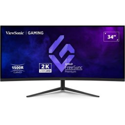 Monitor gaming curbat ViewSonic VX3418C-2K - 34'', VA, UWQHD, 1ms, 180Hz, DisplayPort, HDMI 2.0, Negru