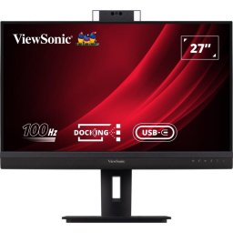 Monitor ViewSonic VG2757V-2K, 27", QHD, (2560x1440), IPS, 100Hz, 5 Ms, HDMI, DisplayPort, USB-C, Negru