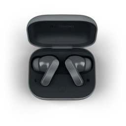 Casti bluetooth stereo Motorola Buds BASS, True Wireless, Noise Cancelling, tip In-Ear, autonomie 9 ore, Negru