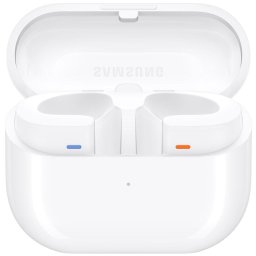 Carcasa de incarcare Samsung pentru casti Samsung Galaxy Buds3, USB-C, suport incarcare wireless (Qi), Alb