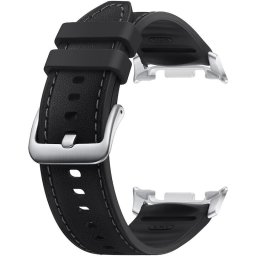 Curea Smartwatch Samsung Hybrid pentru Galaxy Watch8 / Watch8 Classic, marime reglabila S/M/L, Negru