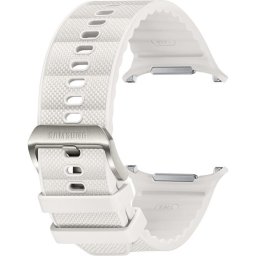 Curea smartwatch Samsung PeakForm Band, pentru Galaxy Watch Ultra, marime reglabila S/M/L, Alb Sand