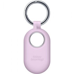 Husa protectie cu breloc Samsung, pentru Galaxy SmartTag2, silicon, Lavanda