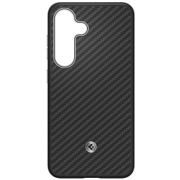 Husa Protectie Spate pentru telefon mobil Samsung Galaxy S25 (S931) GP-FPS931PGABW, Magnet Aramid Case, Negru argintiu