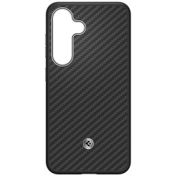 Husa Protectie Spate pentru telefon mobil Samsung Galaxy S25 Plus (S936) GP-FPS936PGABW, Magnet Aramid Case, Negru argintiu
