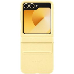 Husa protectie Kindsuit, piele ecologica, pentru Galaxy Z Flip 6, Galben