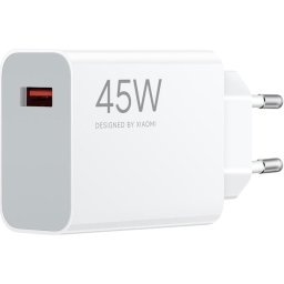 Incarcator retea Xiaomi BHR07SLEU, 45W Turbo Charging Power (Type-A) EU, port USB Type-A, fara cablu, Alb
