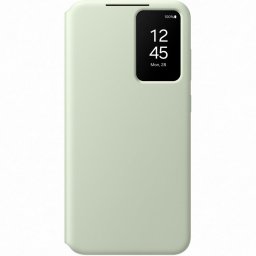 Husa pentru telefon mobil Samsung Galaxy S24 Plus (S926), Husa Flip Smart View Wallet Case, Verde deschis