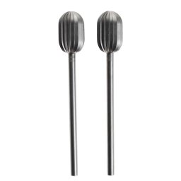 Set 2 freze din aliaj de otel-wolfram-vanadiu, Proxxon 28726, Argintiu