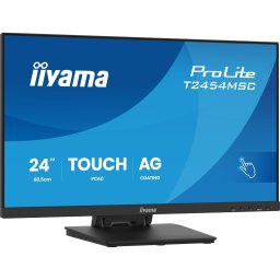 Monitor LED IPS Iiyama ProLite T2454MSC-B3AG, 60,5 cm (24 inci), FullHD, ecran tactil, 83 Hz, 4 ms,HDMI, DisplyPort, USB, Negru