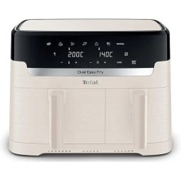 Friteuza dubla cu aer cald Tefal EY901AE0, 8.3 litri, 2700 W, Alb