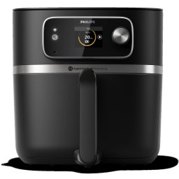 Friteuza Aer Cald Philips HD9880/90, Combi XXL Airfryer, 8.3L 2200W, Negru