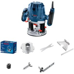 Masina de frezat Bosch Professional, 1300 W, 11.000-28.000 RPM, 6-8 mm sistem prindere, accesorii incluse