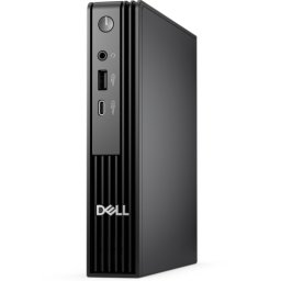 Sistem desktop Dell Pro Micro QCM1255, procesor AMD Ryzen 5 PRO 8500GE, RAM 16GB, SSD 512GB, AMD Radeon 740M, Windows 11 Pro, Negru