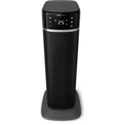 Aeroterma ceramica Philips CX5120/11, cu economie de energie, Tehnologie de incalzire ceramica PTC, 2000 W, 4 setari, protectie de siguranta, silentios, aplicatie Air+, Negru