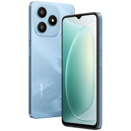 Telefon Blackview WAVE 9C, 6.56" HD IPS, 4GB RAM, 64GB stocare, Octa Core 1.6GHz, Camera 13MP, Baterie 5000mAh, Android 15, Albastru