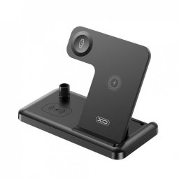 Stand/incarcator Wireless 15W pentru smartphone/watch/pencil/TWS Negru, XO WX033