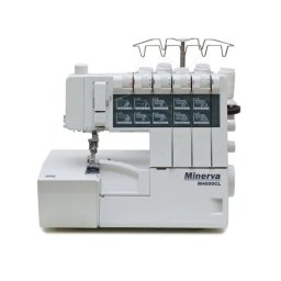 Masina de Cusut Combinata Minerva Coverlock M4000CL 20 Tipuri de Cusatura 1100 Imp/Min 120W Alb